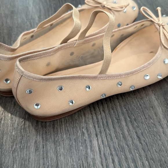 Jeffrey Campbell x Free People Mesh Ballet Flats with Rhinestones - Picture 6 of 10